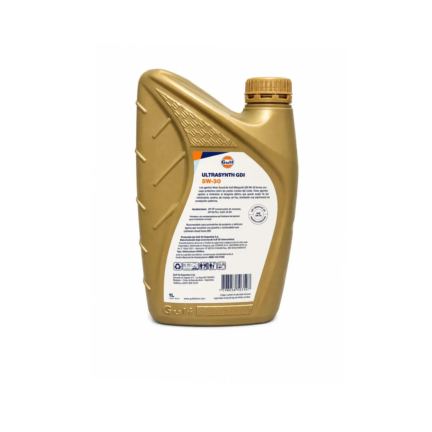 Aceite 5w30 gulf ultrasynth sintetico gasolina 1l 2
