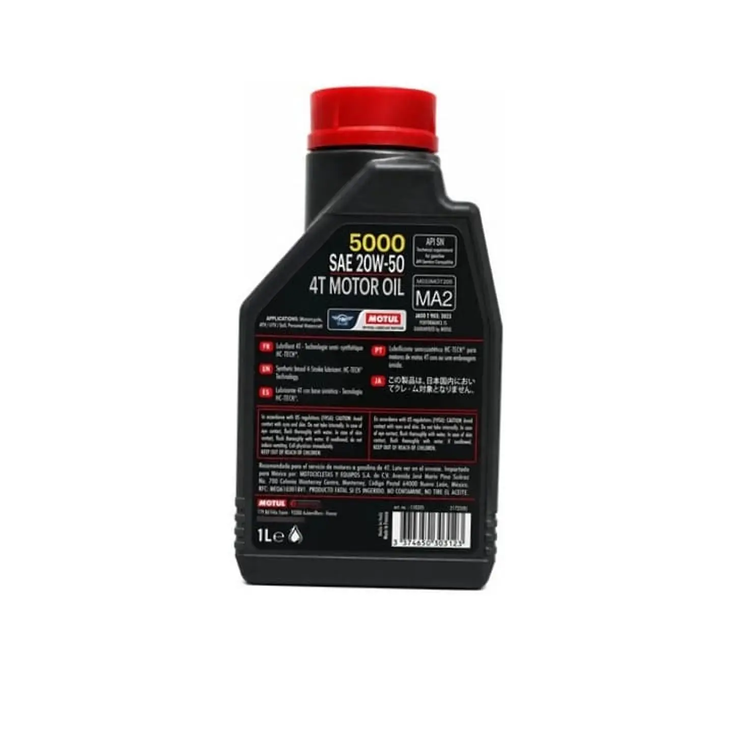 Aceite De Moto 20w50 4t Motul 5000 1l 2