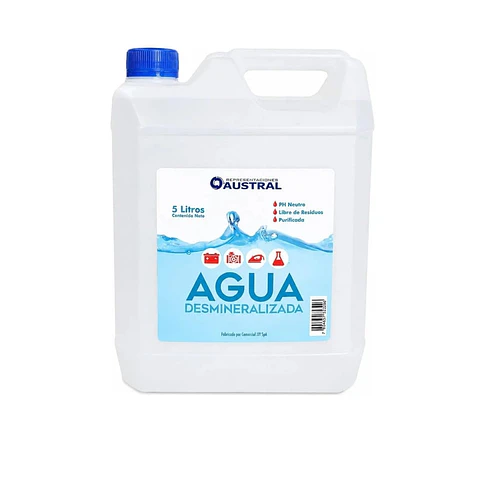 Agua Desmineralizada Auto 5lts
