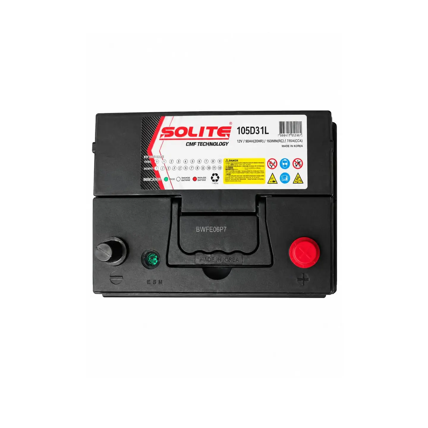 BATERIA 90AMP CCA 750 POSITIVO DERECHO 2