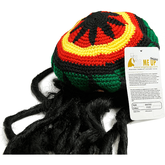 Gorro de malha com Dreadlocks, pelos Rasta Bob Marley, Rastafari