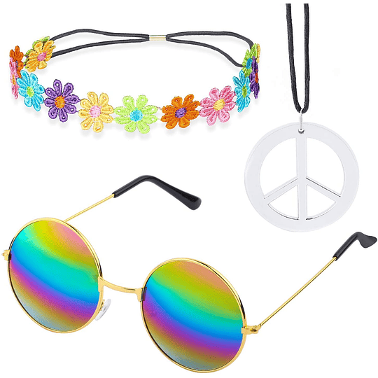 Gafas Hippie de la Paz Multicolor