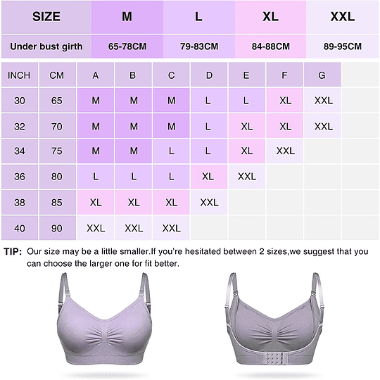 Sutiã de maternidade sutiã de amamentação sem aros 1/2/3 conjunto de lingerie maternidade para mãe pós-parto com extensores de espartilhos