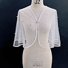 Chaqueta de novia con adorno de perlas