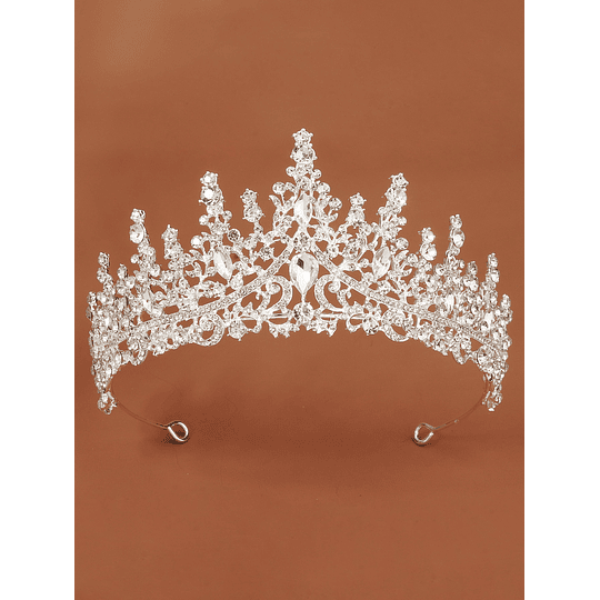 tiara de noiva com coroa de brilhantes