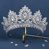 Acessório de cabelo de noiva coroa de decoração de strass