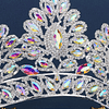 Acessório de cabelo de noiva coroa de decoração de strass