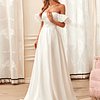 Zíper Simples Glamour Vestidos de casamento