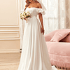 Zíper Simples Glamour Vestidos de casamento