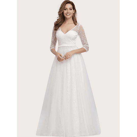 Branco Zíper Simples Glamour Vestido