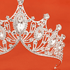 tiara de decoración de corona de diamantes de imitación