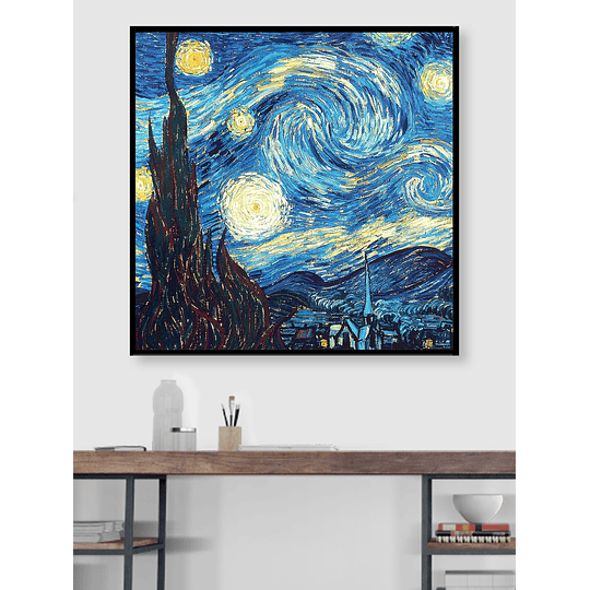 Pintura de diamante com padrão de céu estrelado Pintura sem moldura