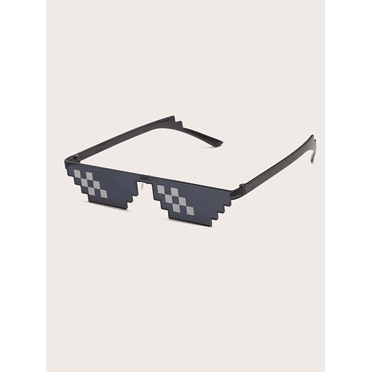 Óculos de moda com armação de mosaico masculino