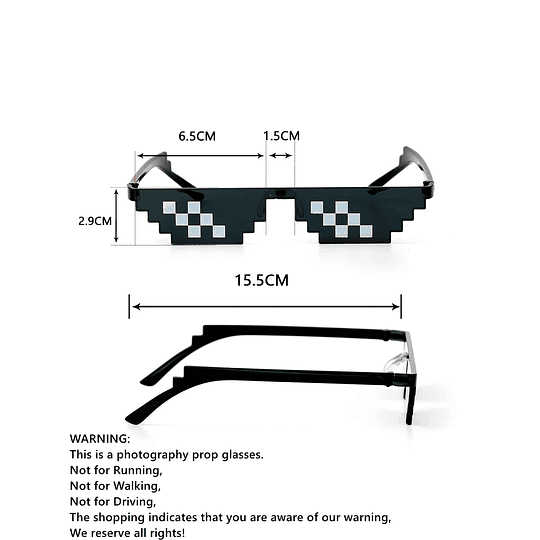 2 pares de óculos de moda masculina novidade