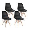 Conjunto de 4 Cadeiras nordico cadeira de jantar criativo moderno e minimalista design escritório cadeira do computador cadeira chá café para casa estudo quarto