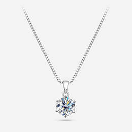 1 quilates real moissanite pingente colar para mulher qualidade superior 100% 925 prata esterlina festa de casamento / noivado jóias finas jóias