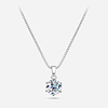 1 quilates real moissanite pingente colar para mulher qualidade superior 100% 925 prata esterlina festa de casamento / noivado jóias finas jóias