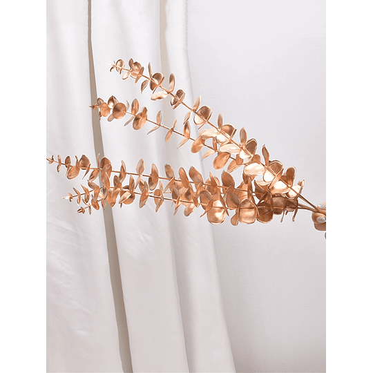 5 peças de folha de eucalipto artificial