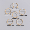 6pcs anel de decoração de bola