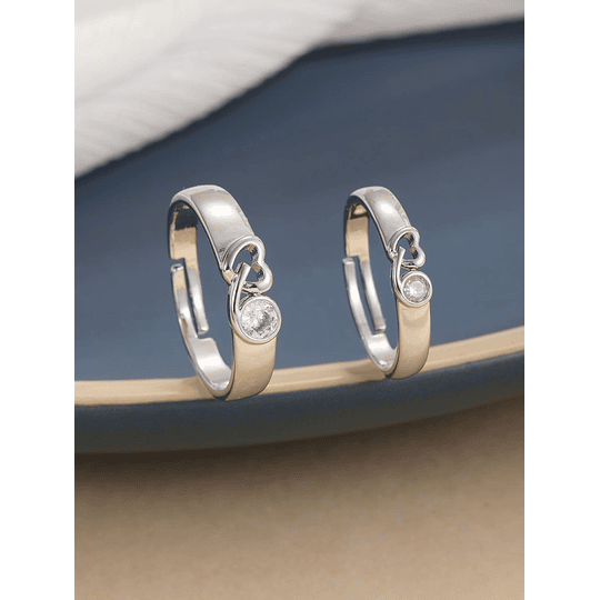 2 peças casal anel de cristais de decoração
