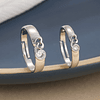 2 peças casal anel de cristais de decoração