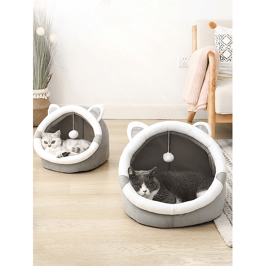 1pc Cama para animais de estimação Design de orelha de gato