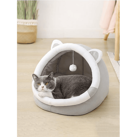1pc Cama para animais de estimação Design de orelha de gato