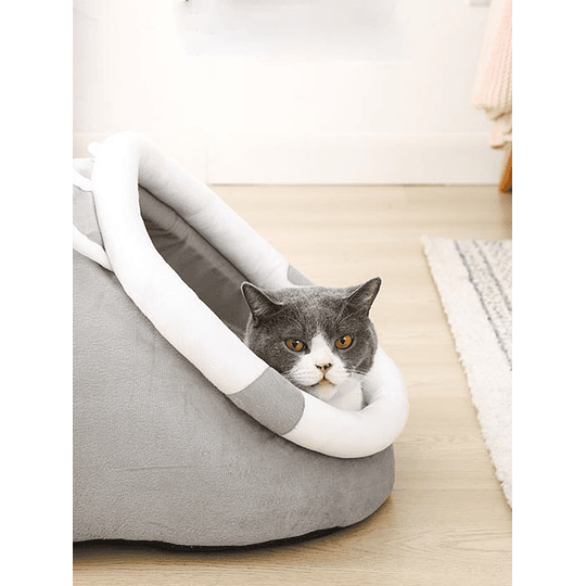 1pc Cama para animais de estimação Design de orelha de gato