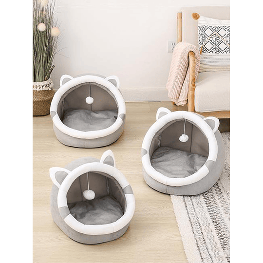 1pc Cama para animais de estimação Design de orelha de gato