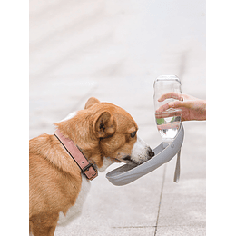 1 peça 550 ml garrafa de água de viagem portátil dobrável para animais de estimação
