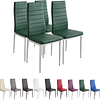 Conjunto de 6 Cadeiras de Sala de Jantar, Elegantes 9 Cores Disponíveis