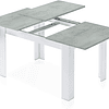 Mesa de sala de jantar extensível, mesa de sala de estar ou cozinha, acabamento em cor carvalho canadiano, modelo medidas: 140-190 cm (comprimento) x 90 cm (lar...