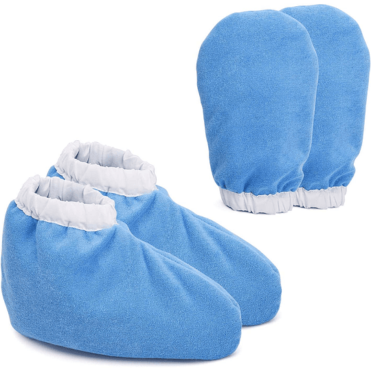 Cera de parafina botas luvas, luvas de banho de cera mão tratamento de pés spa cobertura, calor terapia com isolamento suave de algodão luvas pés cuidados com as mãos