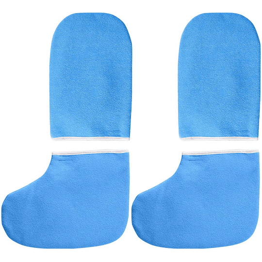 Cera de parafina botas luvas, luvas de banho de cera mão tratamento de pés spa cobertura, calor terapia com isolamento suave de algodão luvas pés cuidados com as mãos