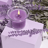 Velas aromáticas em copo transparente, velas perfumadas de cor branca, 12 horas de combustão, pacote de 4