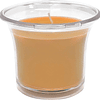 Velas aromáticas em copo transparente, velas perfumadas de cor branca, 12 horas de combustão, pacote de 4