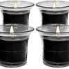 Velas aromáticas em copo transparente, velas perfumadas de cor branca, 12 horas de combustão, pacote de 4