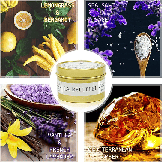 Velas perfumadas com aroma de limão, sal marinho sálvia, lavanda baunilha, âmbar mediterrânico, aroma decorativo, presente para aniversário e Natal