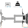 Suporte articulado de parede para TV, inclinável e giratório, para televisões de 13-42", compatível com VESA máx. 200 x 200 mm, suporta 20 kg