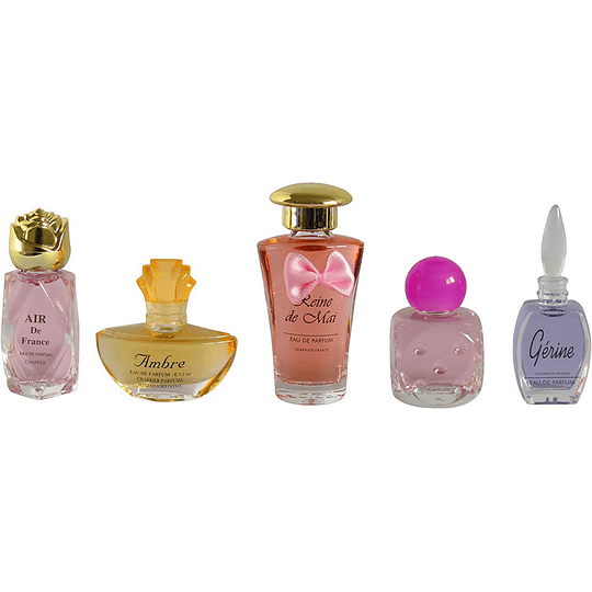 Coleção Perfumes em miniatura (5 unidades)