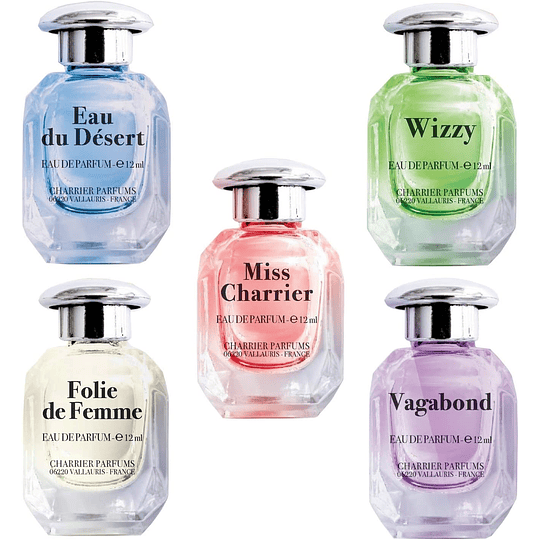 Coleção de Perfumes de luxo em miniatura multicor 60 ml - Pack de 5