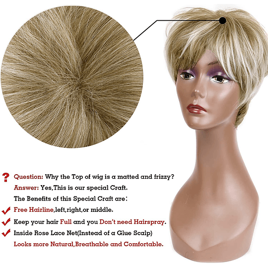 Loiro platina perucas curtas com franja perucas de cabelo sintético liso natural para mulheres