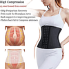 Mulher faixas redutoras modeladoras Waist Trainer Corset redutor cinto de abdómen faixa colombiana espartilho, XL