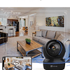 Câmara de vigilância Wi-Fi interior 360º, câmara de vigilância para bebé 1080P, visão noturna, áudio bidirecional, deteção de movimento, controlo remoto, compatível com Alexa...