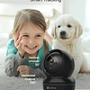 Câmara de vigilância Wi-Fi interior 360º, câmara de vigilância para bebé 1080P, visão noturna, áudio bidirecional, deteção de movimento, controlo remoto, compatível com Alexa...