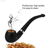 Cachimbo Clássico de Fumar Tabaco Em Resina Preto
