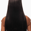 Peruca mulher qualidade moderna liso franja castanho escuro 60 cm