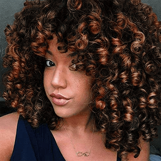 Afro perucas de cabelo preto encaracolado e encaracolado para mulher preta, cabelo natural preto, perucas brasileiras sintéticas onduladas com franja 