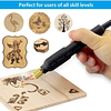 Máquina de pirografia para lenha Ferramenta de pirografia de artesanato de abóbora Kit profissional de queima de madeira (caneta de pirografia)