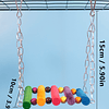 Brinquedo de treinamento de papagaio de ponte suspensa com balanço colorido